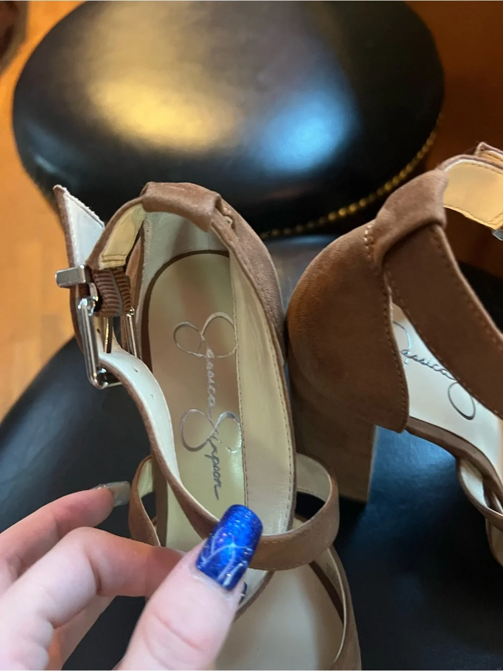 Jessica Simpson chunky platform